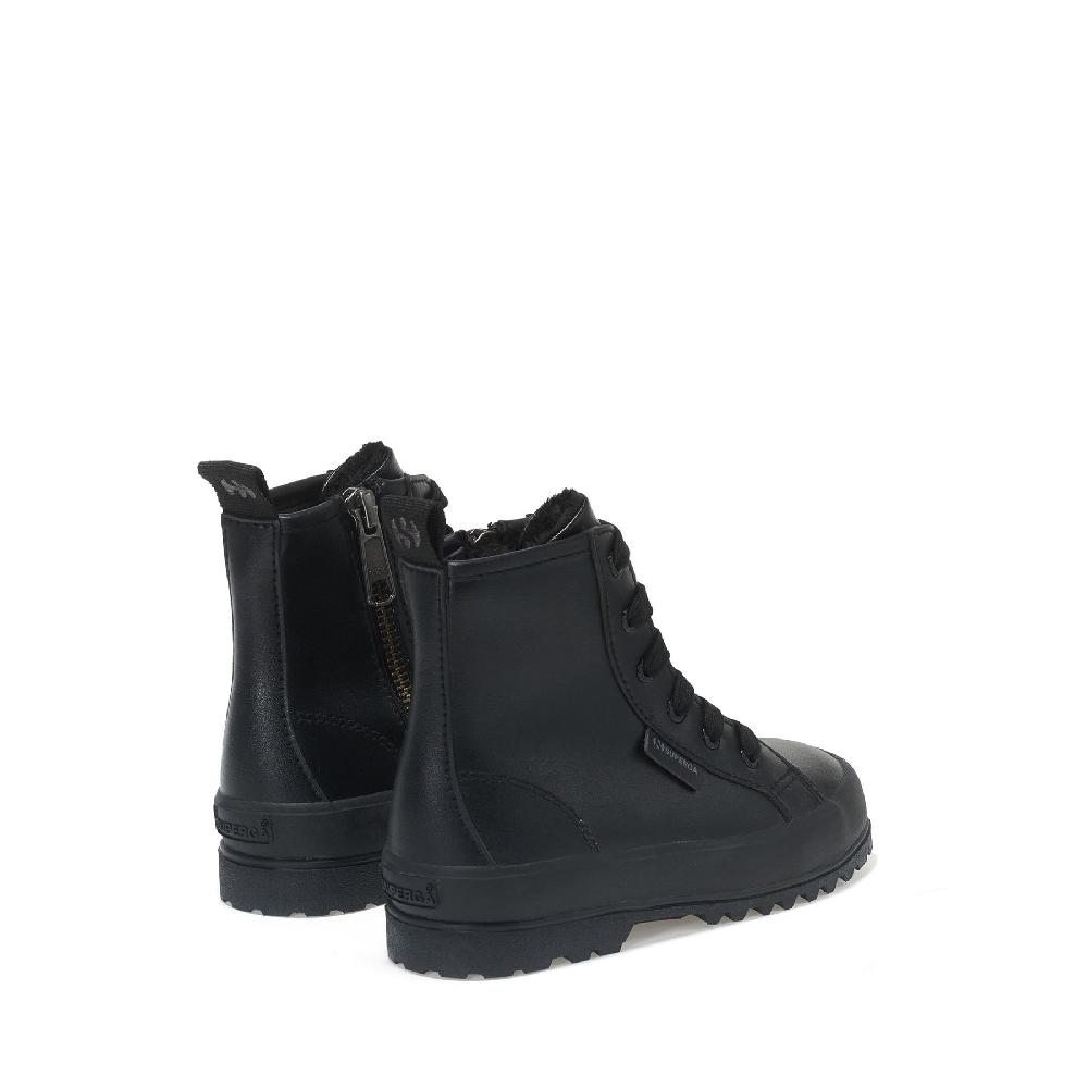 Superga 2643 KIDS ALPINA VEGAN MATERIALTOTAL BLACK Fino Al -60%
