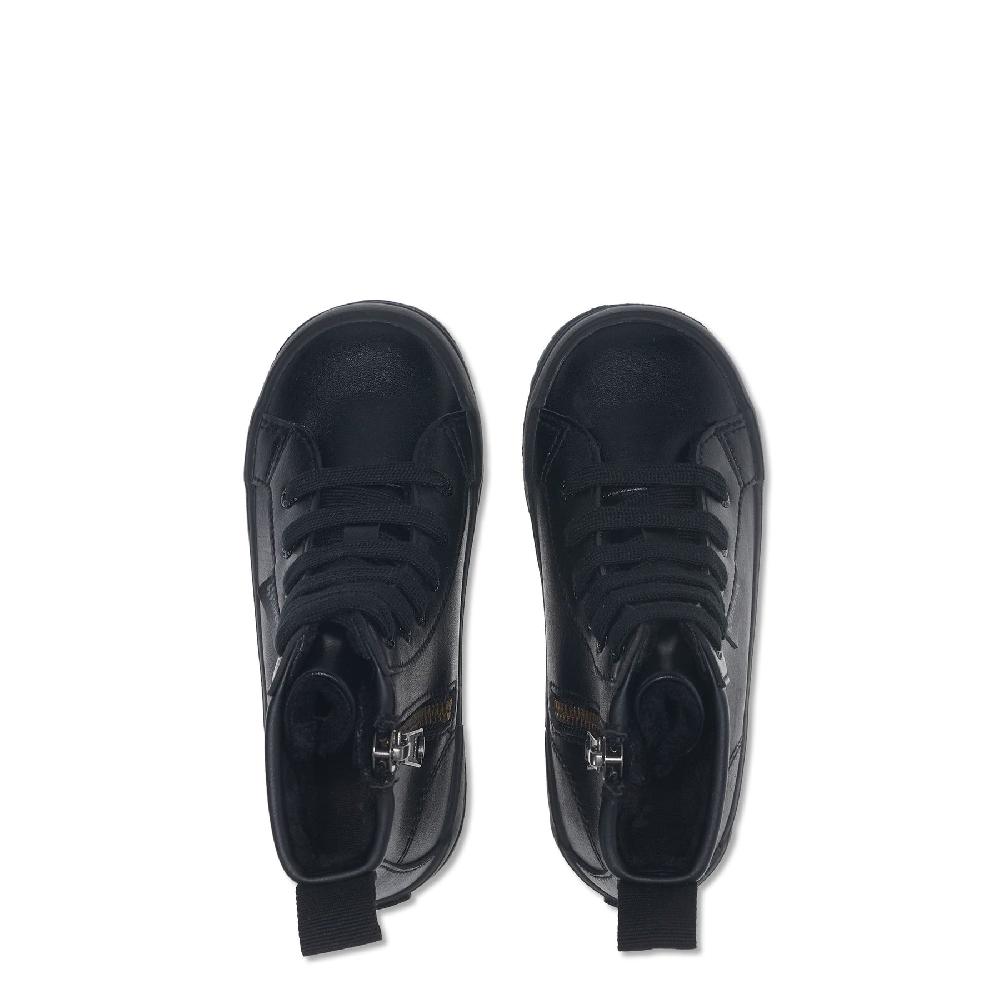 Superga 2643 KIDS ALPINA VEGAN MATERIALTOTAL BLACK Fino Al -60%