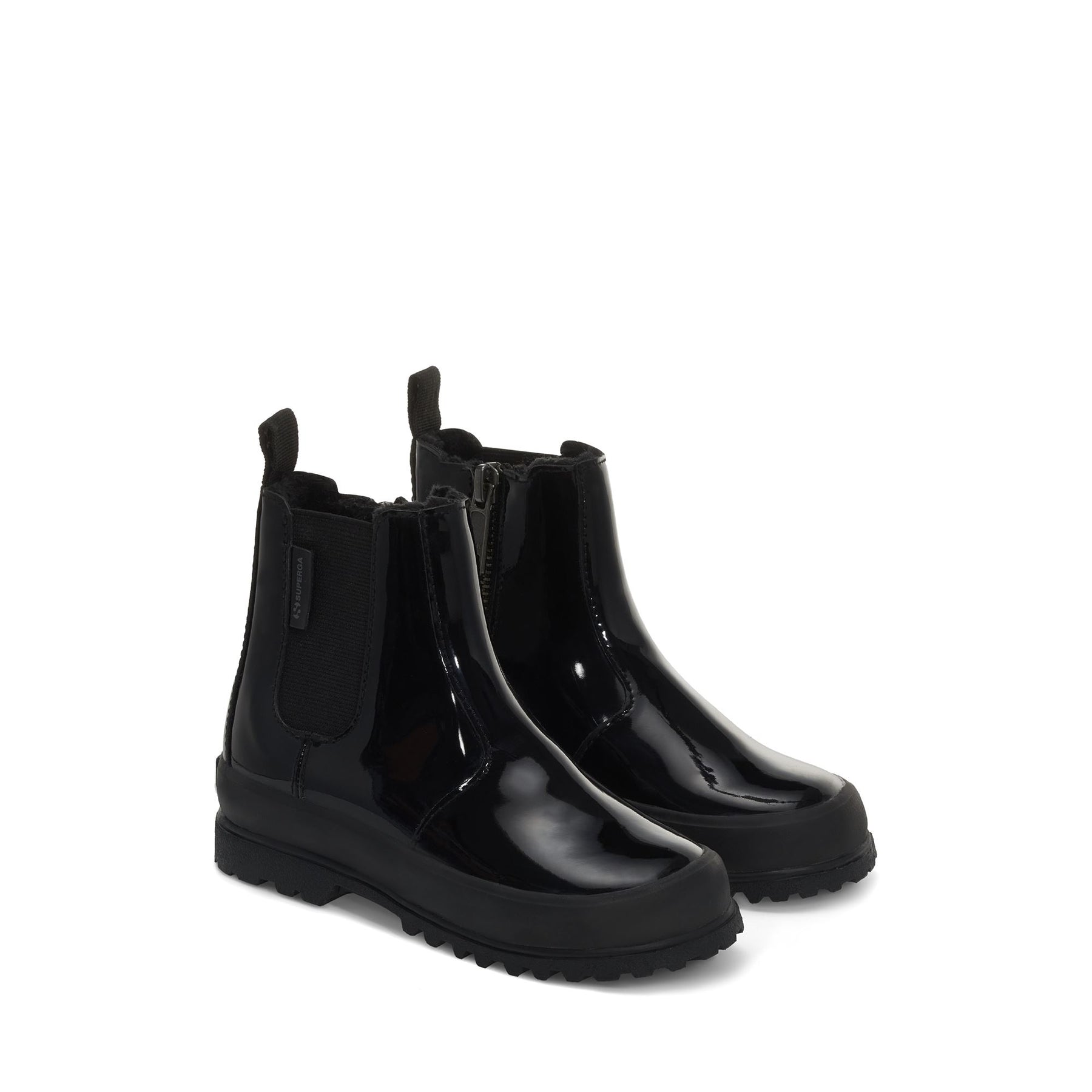 Superga 2666 KIDS ALPINA SHINY SYNTHETICTOTAL BLACK Shopping Online