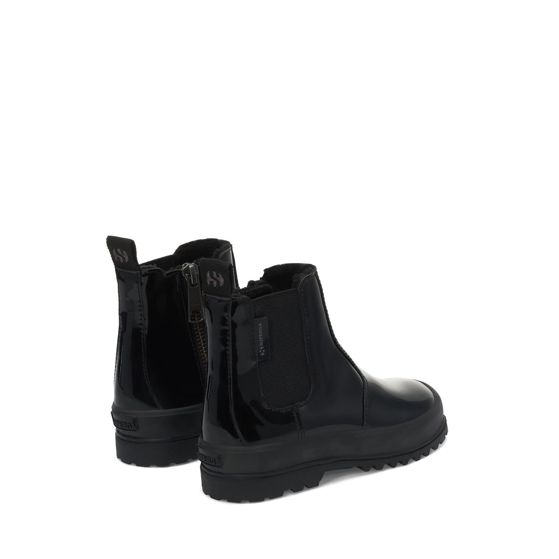 Superga 2666 KIDS ALPINA SHINY SYNTHETICTOTAL BLACK Shopping Online