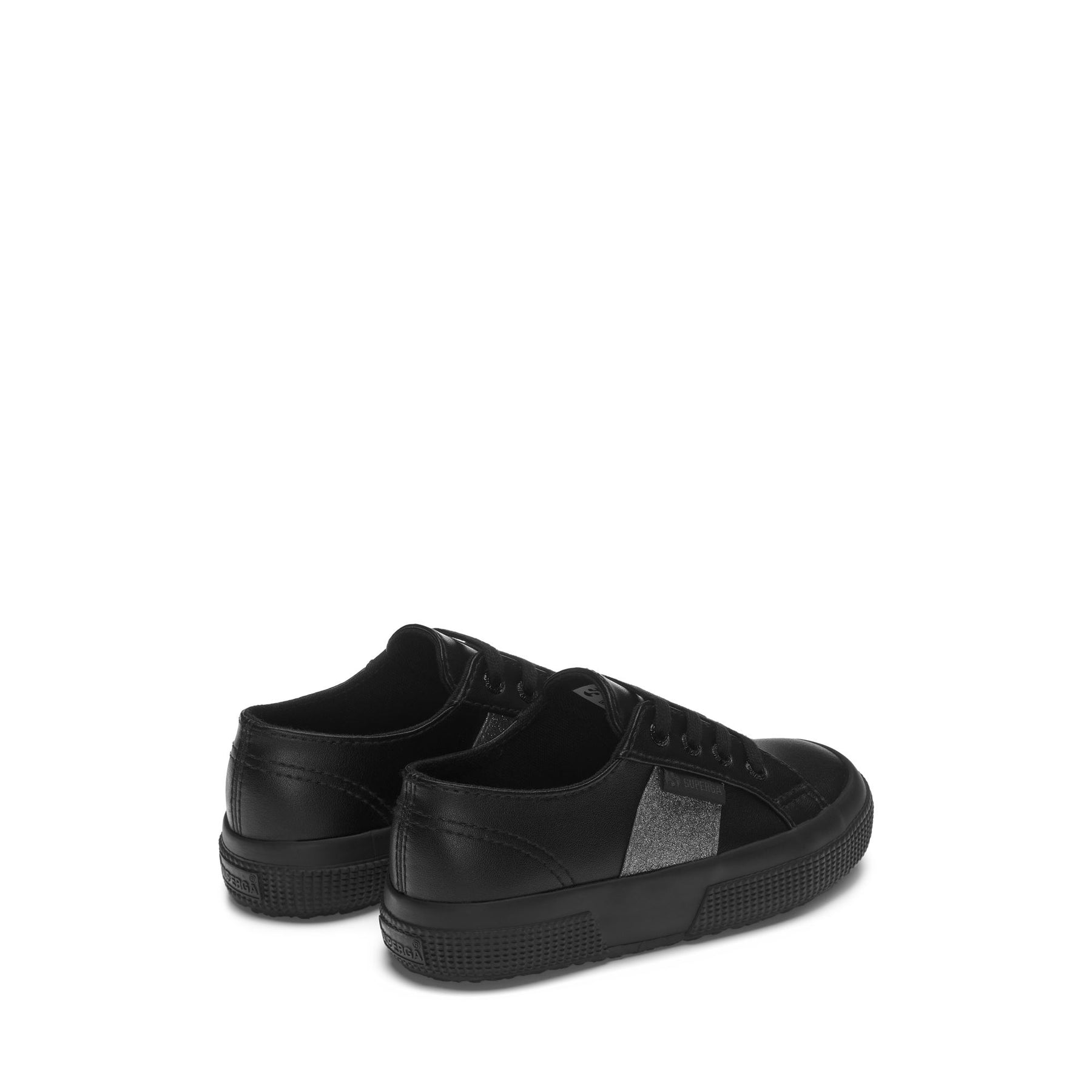 Superga 2750 KIDS SYNTHETIC MATERIAL GLITTERTOTAL BLACK Offerta Pasqua