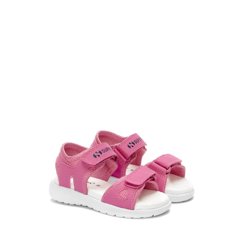 Superga 3999 KIDS SYNTHETIC MATERIALPINK FUCHSIA-WHITE Italia
