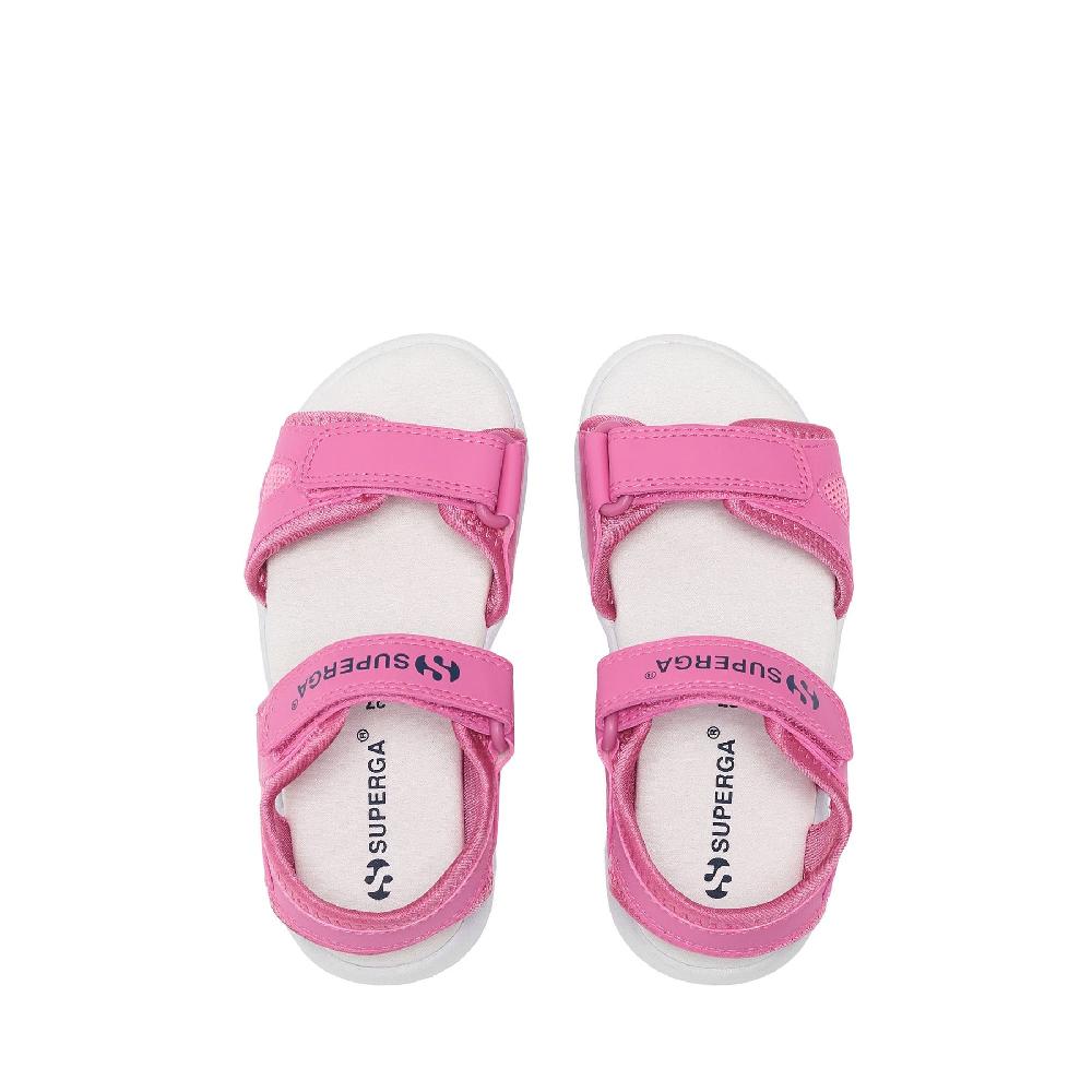 Superga 3999 KIDS SYNTHETIC MATERIALPINK FUCHSIA-WHITE Italia