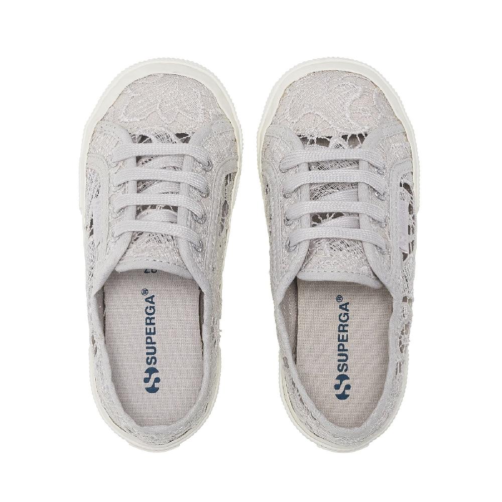 Superga 2750 KIDS MACRAMEGREY SILVER-FAVORIO Sottocosto