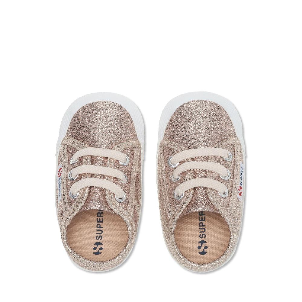 Superga 4006 BABY LAMEROSE PLATINUM Spedizione Gratuita