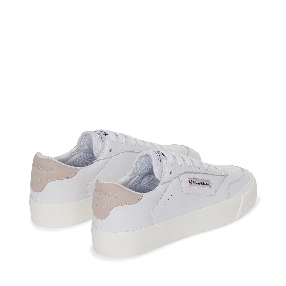 Superga 3843 COURTWHITE-VIOLET HUSHED-FAVORIO Convenienza