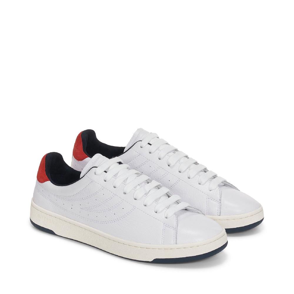 Superga 4833 LENDL MATCHWHITE-NAVY-RED Saldi Di Fabbrica