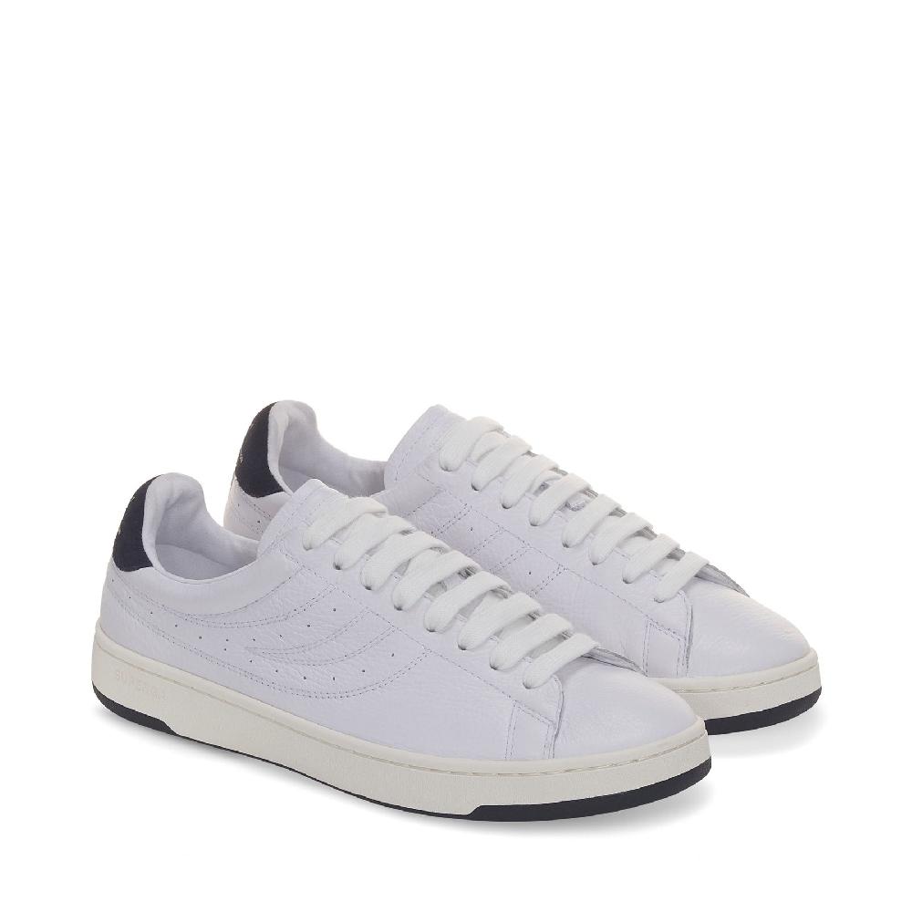 Superga 4833 LENDL MATCHWHITE-WHITE AVORIO-NAVY Sconto