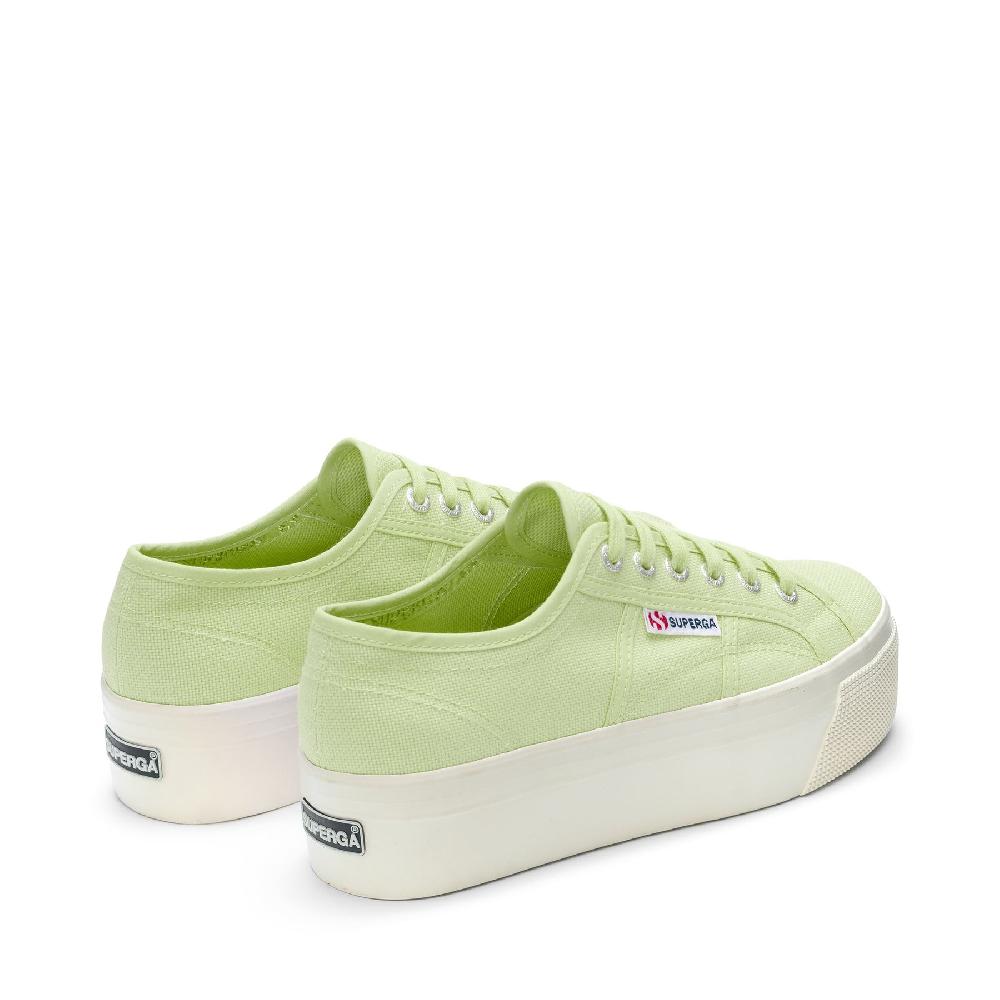 Superga 2790 PLATFORMGREEN PRIMROSE-F AVORIO Nuovo