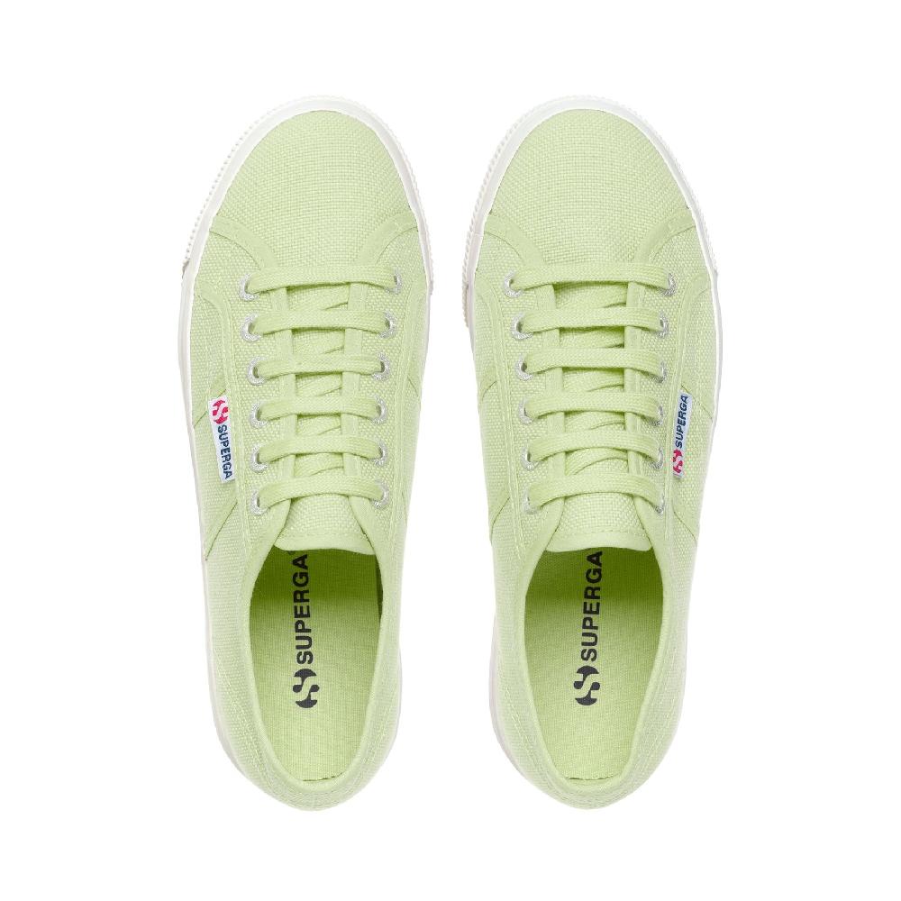 Superga 2790 PLATFORMGREEN PRIMROSE-F AVORIO Nuovo