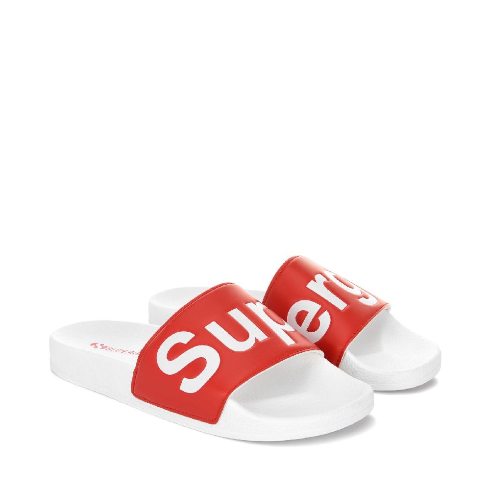 Superga 1908 SLIDES POLYSOFTWHITE-RED Offerte giornaliere
