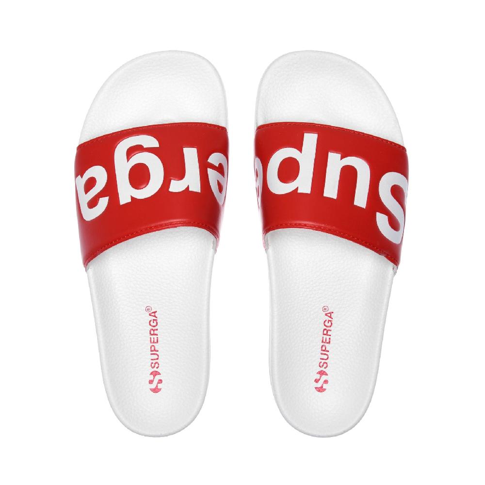 Superga 1908 SLIDES POLYSOFTWHITE-RED Offerte giornaliere