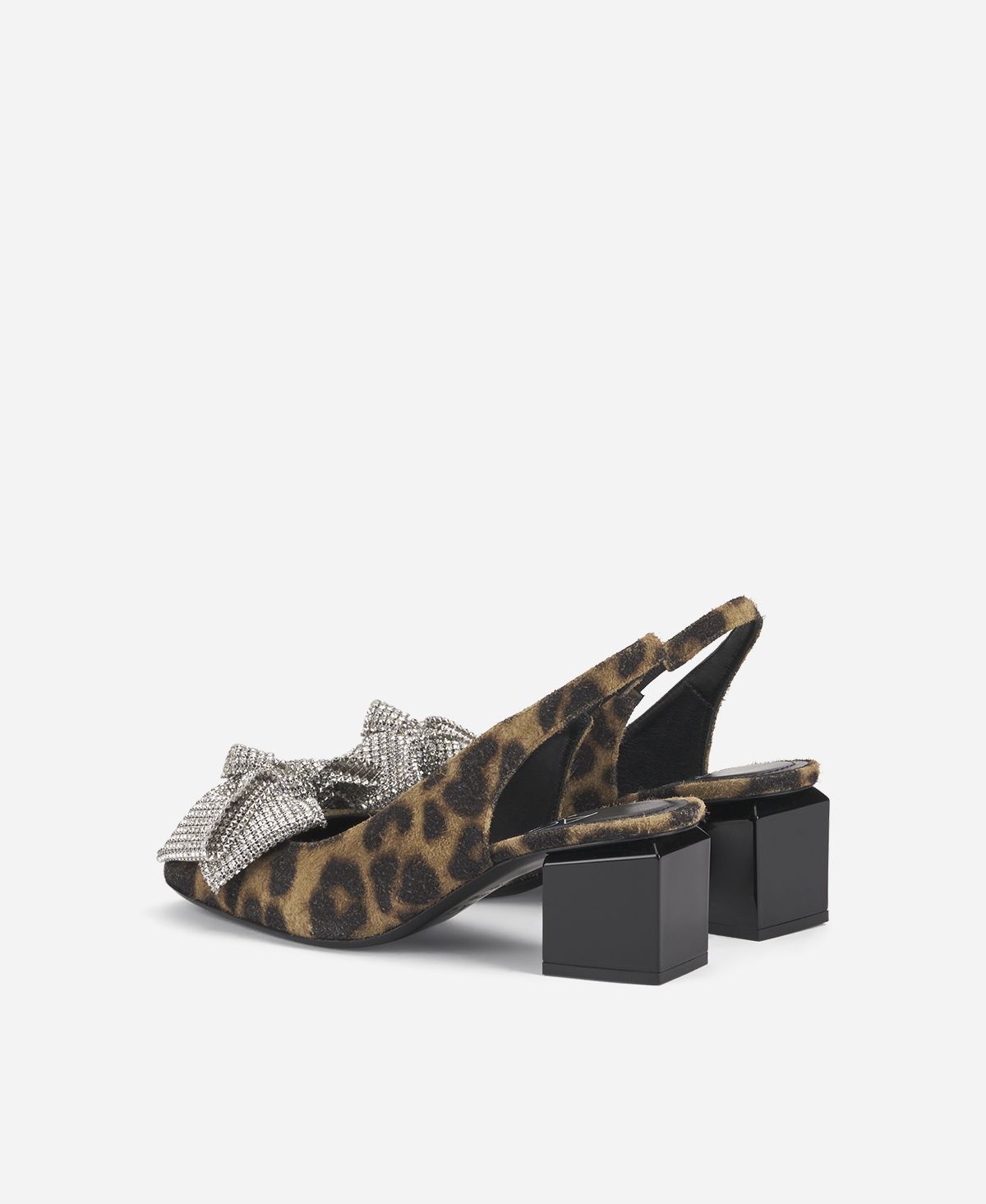 ﻿Agl Sling-back con fiocco Stampa leopard Angie Ribbon Sconto