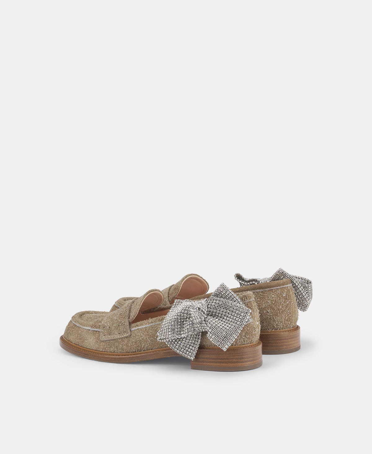 Agl Mocassino con fiocco di strass Tortora Olivia Ribbon Online