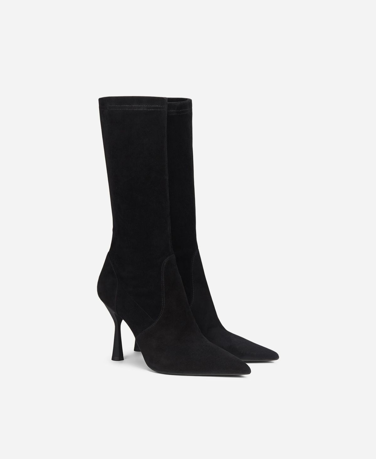 Agl Stivaletto in velour Nero LETIZIA BOOTIE Hotsell