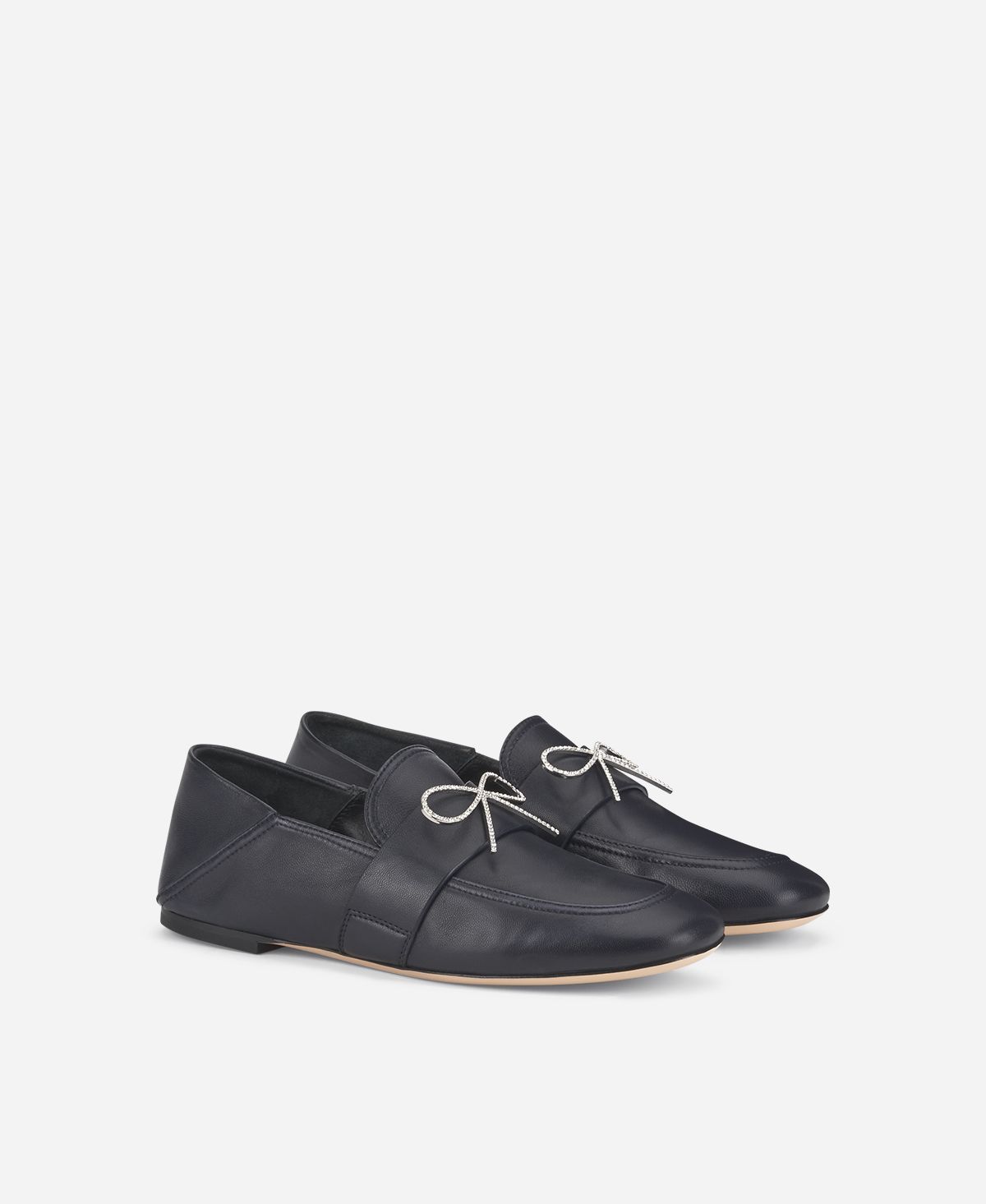 Agl Mocassino con fiocco Blu Crystal Ribbon In Saldo