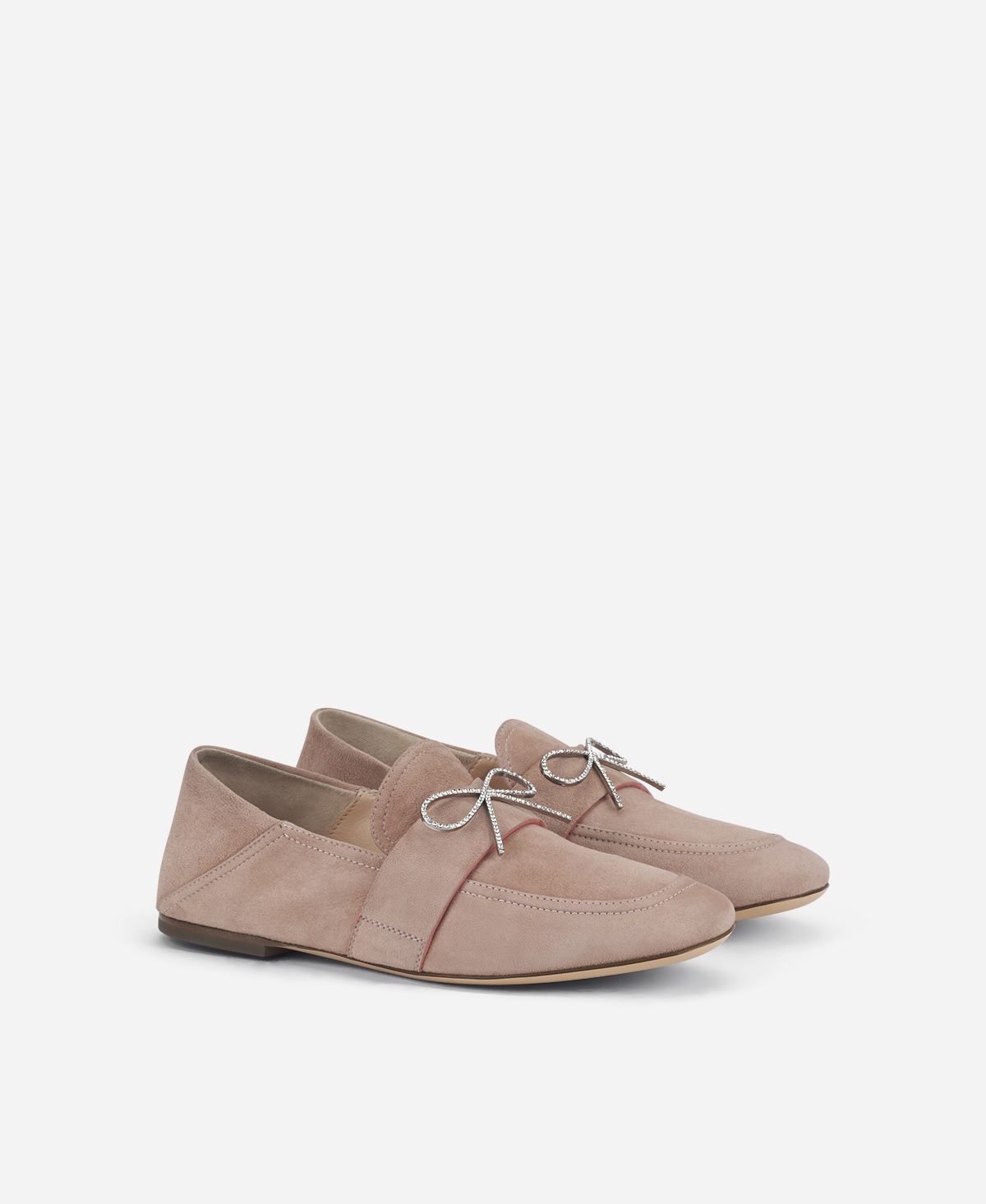 Agl Mocassino con fiocco Beige Crystal Ribbon Nuova