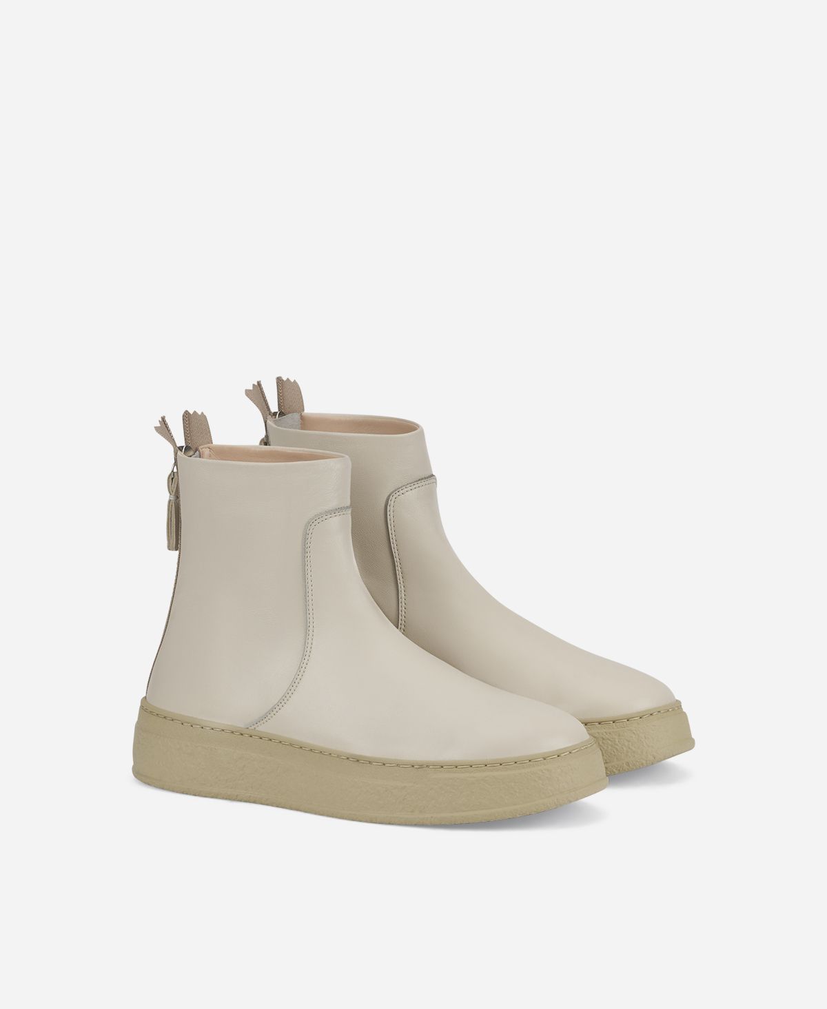 Agl Stivaletto in pelle Crema Giuly Vendita