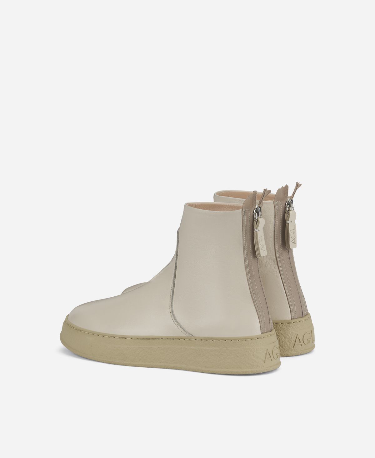 Agl Stivaletto in pelle Crema Giuly Vendita
