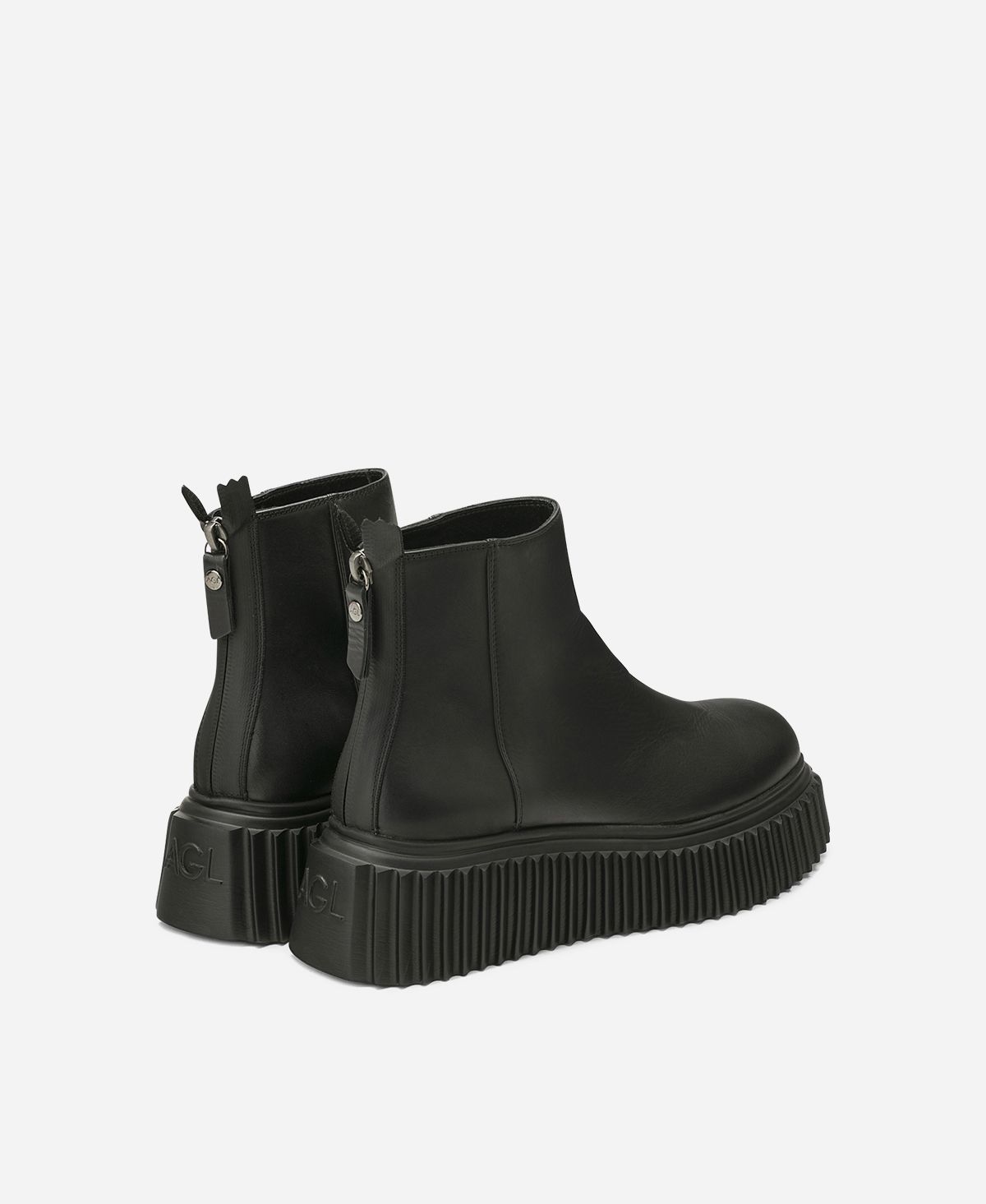 Agl Stivaletto in pelle Nero Sandy Pezzi Unici