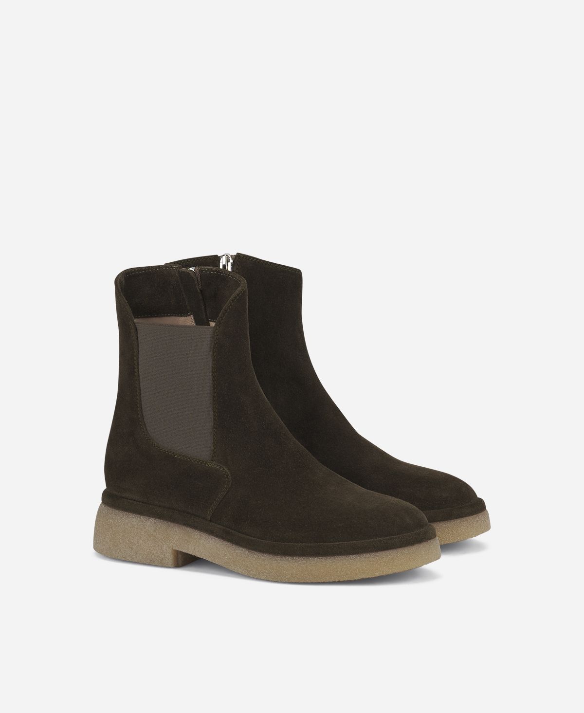 Agl Stivaletto con zip ed elastico Brown Alison R Beat Consegna Veloce