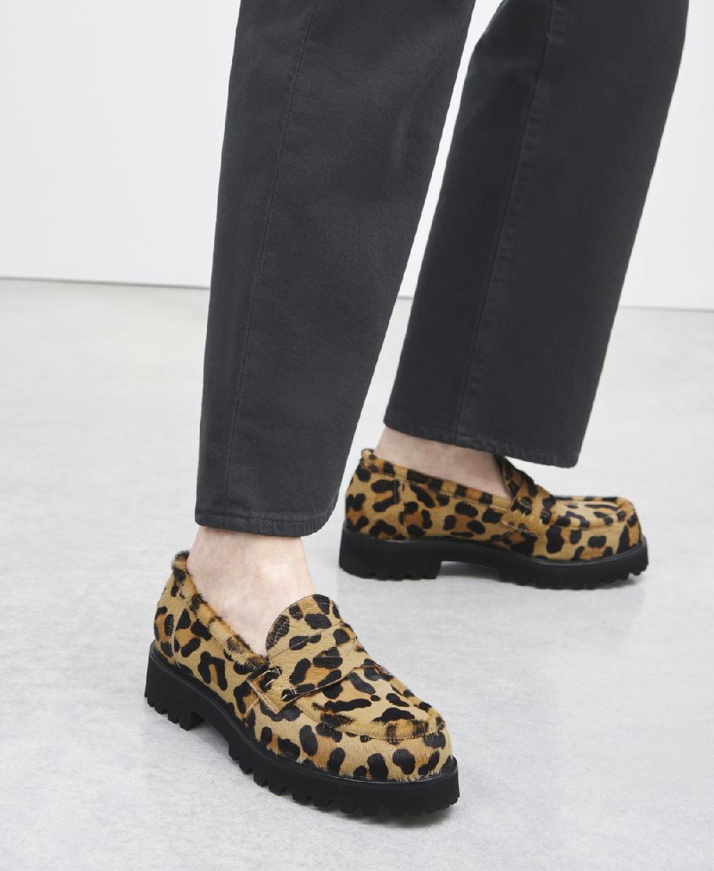 Agl Mocassino animalier con suola chunky Stampa leopard Goldie Shopping Online