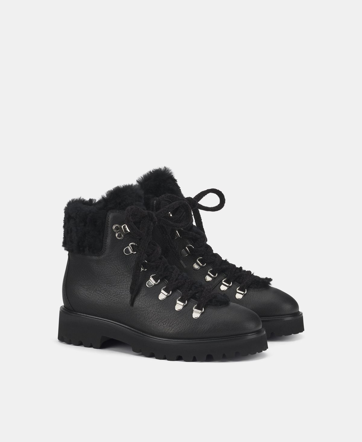 Agl Stivaletto con pelliccia Nero Goldie Mountain Affare Del Giorno