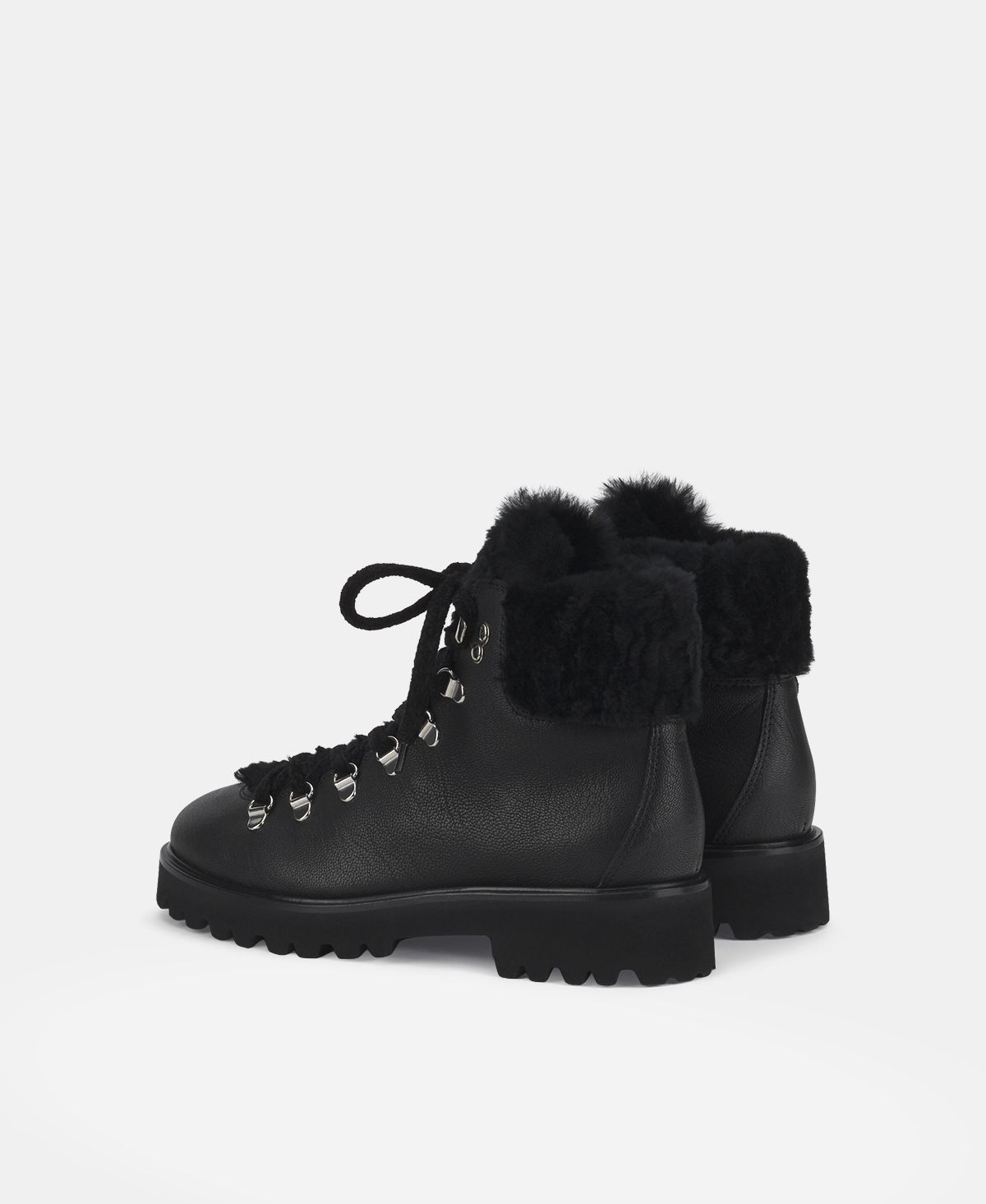 Agl Stivaletto con pelliccia Nero Goldie Mountain Affare Del Giorno