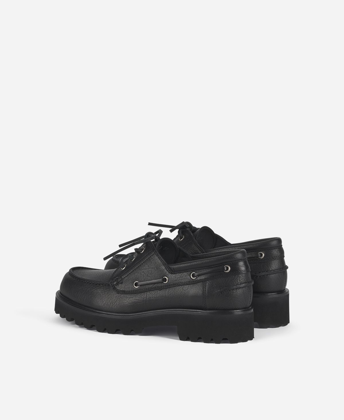 Agl Stringata in pelle Nero Goldie Barca Convenienza