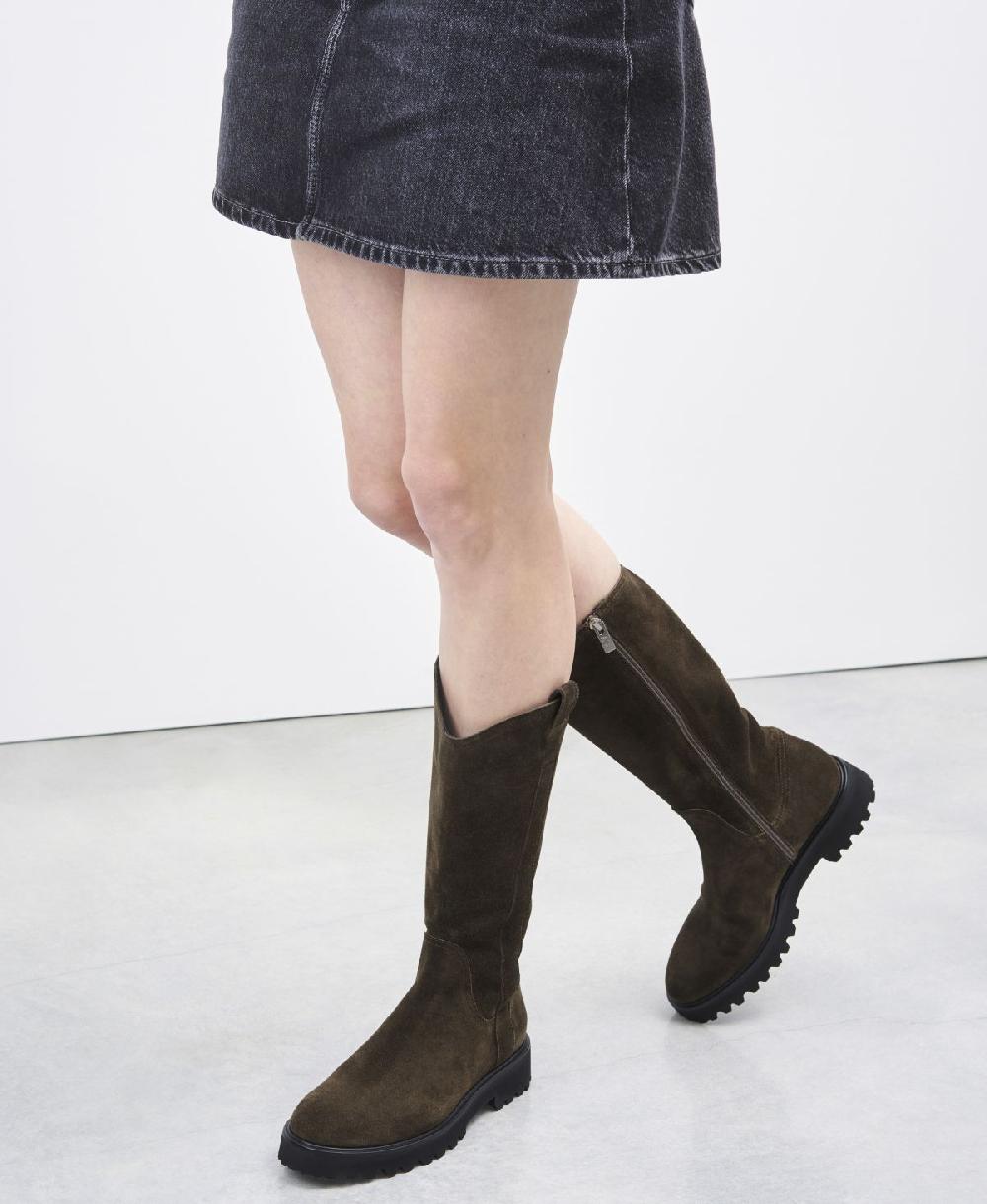 Agl Stivale in velour waterproof Brown Goldie Boot Sconto