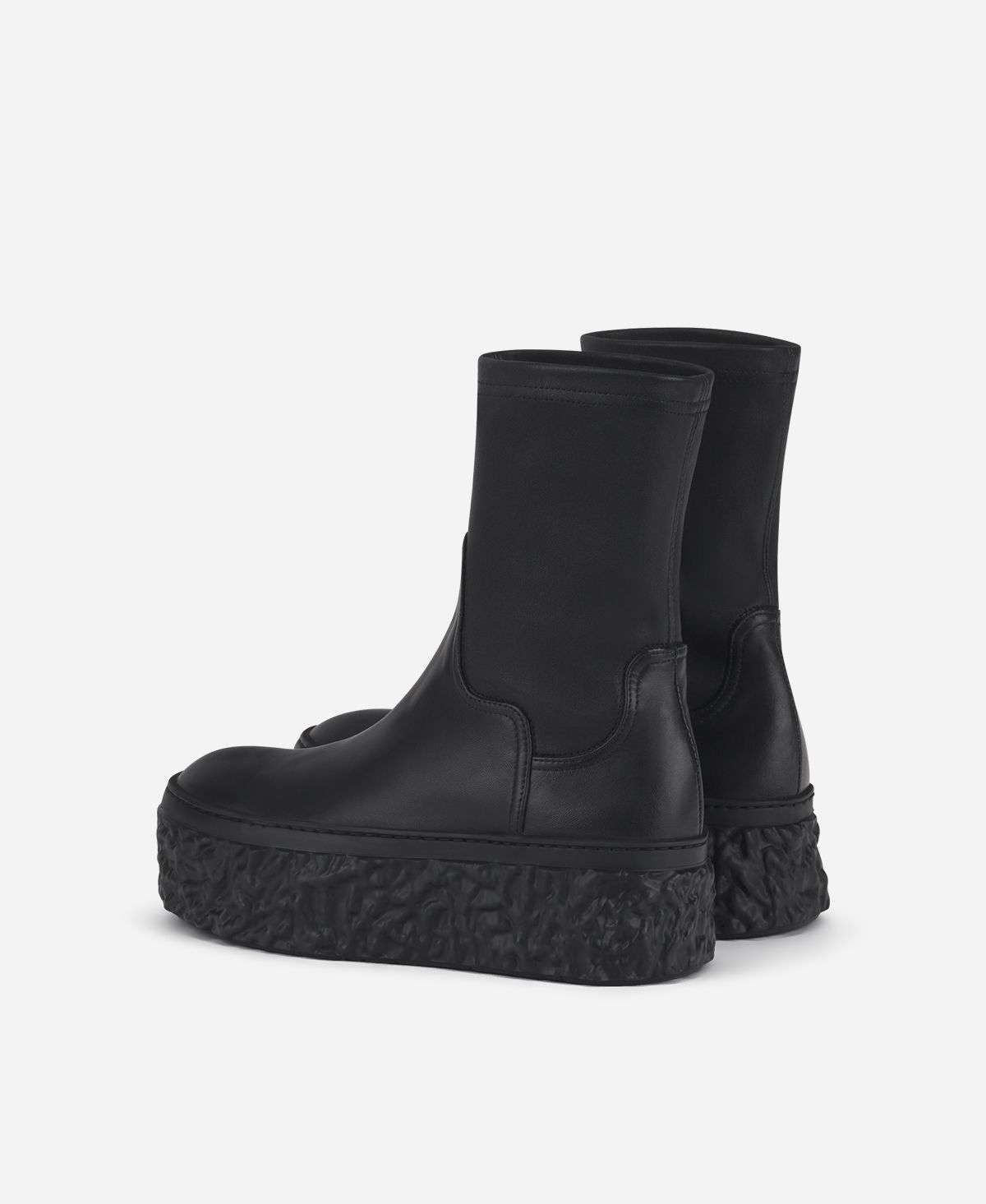 Agl Stivaletto stretch con platform Nero Magma Stretch Offerte