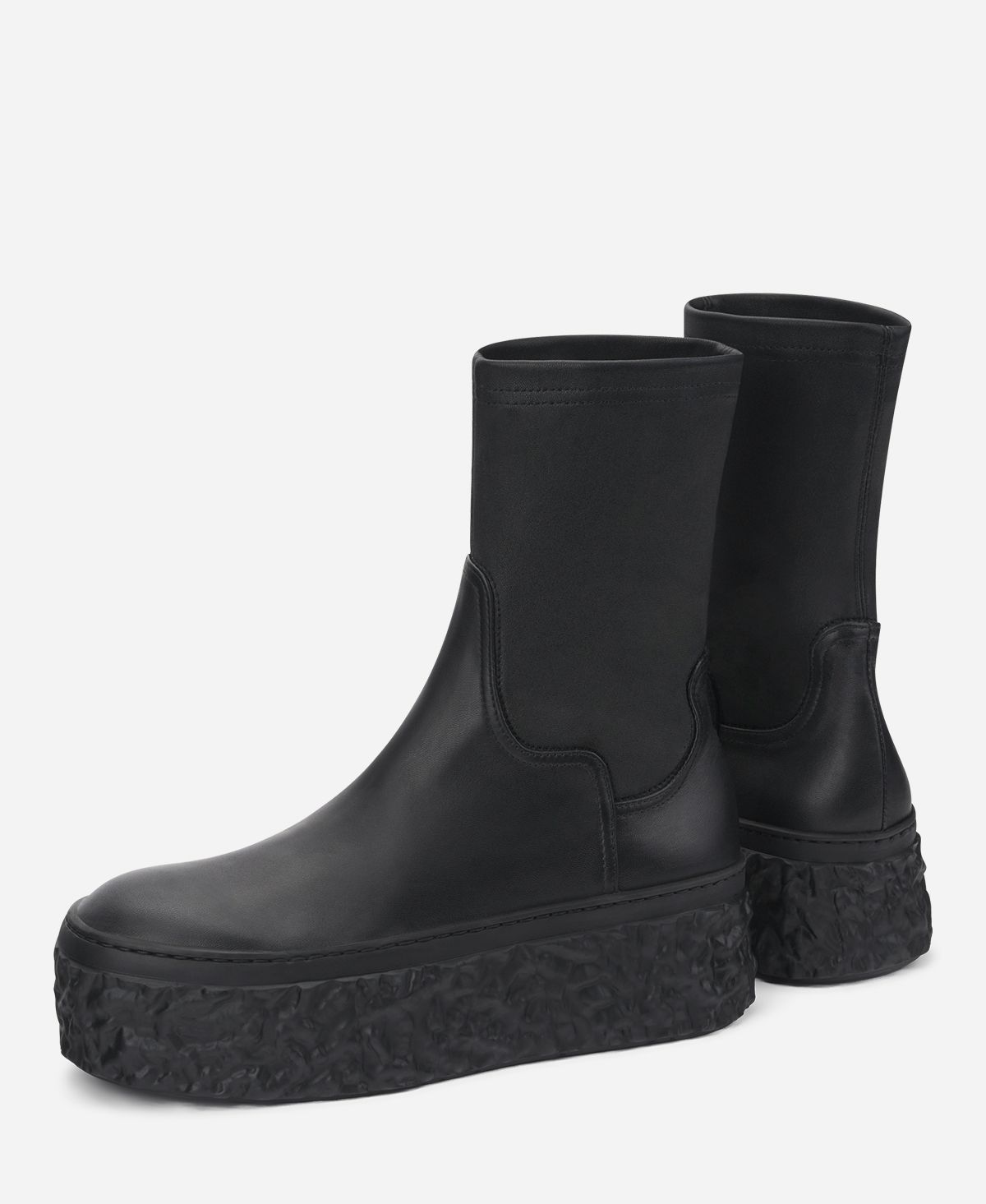 Agl Stivaletto stretch con platform Nero Magma Stretch Offerte