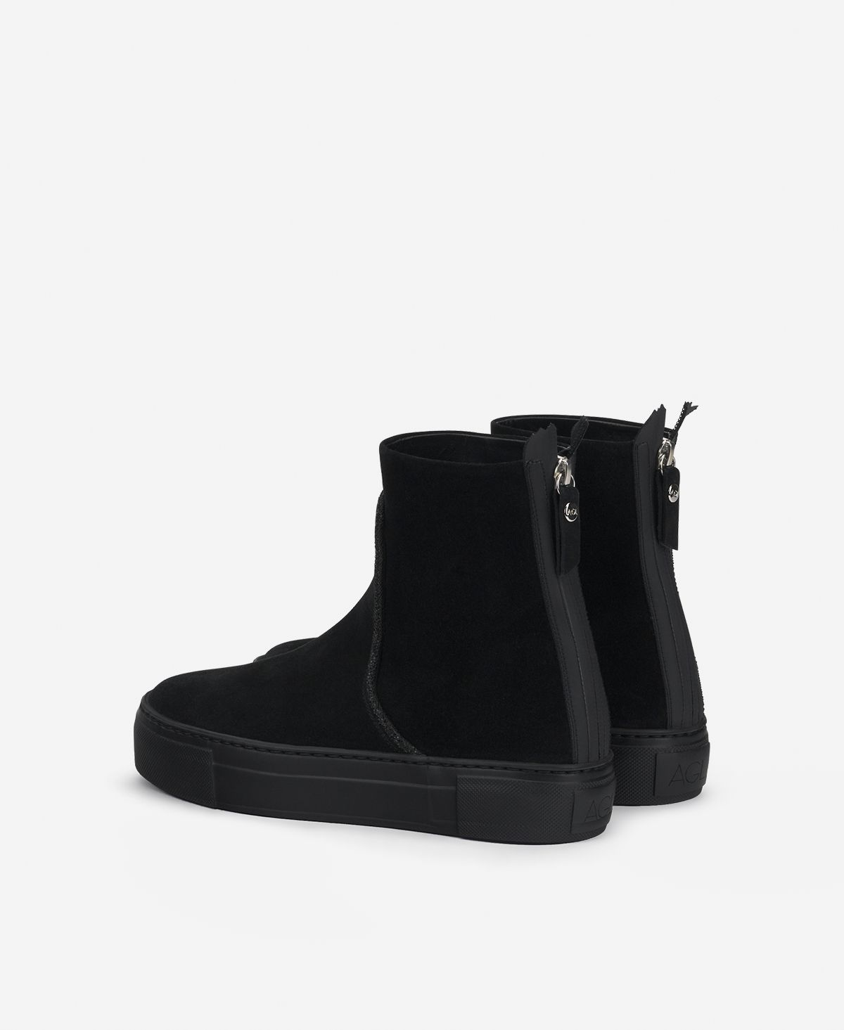Agl Sneaker in velour con strass Nero Meghan strass Negozio