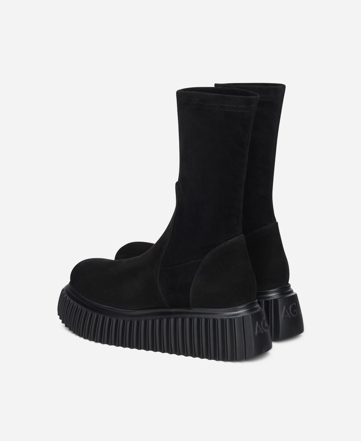 Agl Stivaletto in velour Nero MILAGROS STRETCH Italy