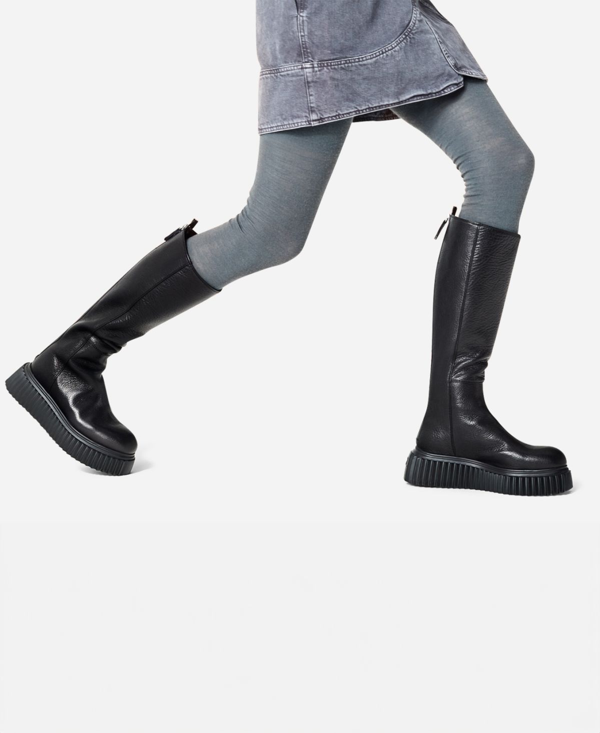 Agl Stivale in pelle Nero MILAGROS BOOT Nuova