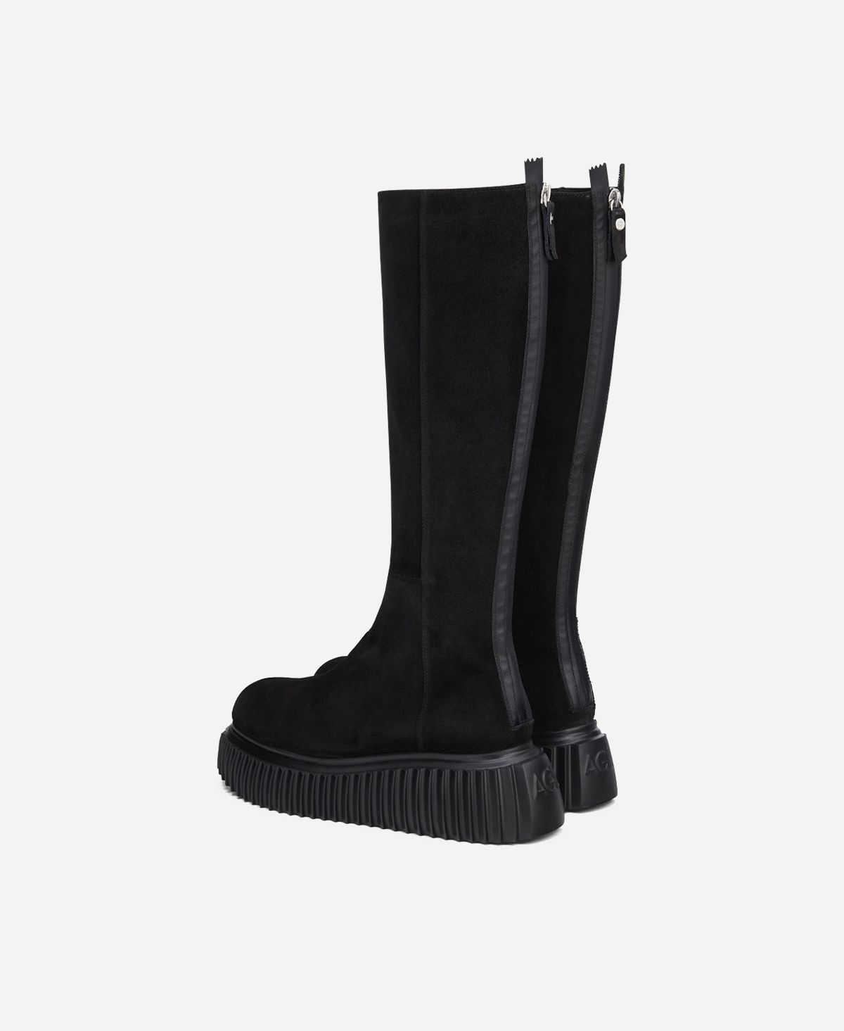 Agl Stivale in velour Nero MILAGROS BOOT Moda
