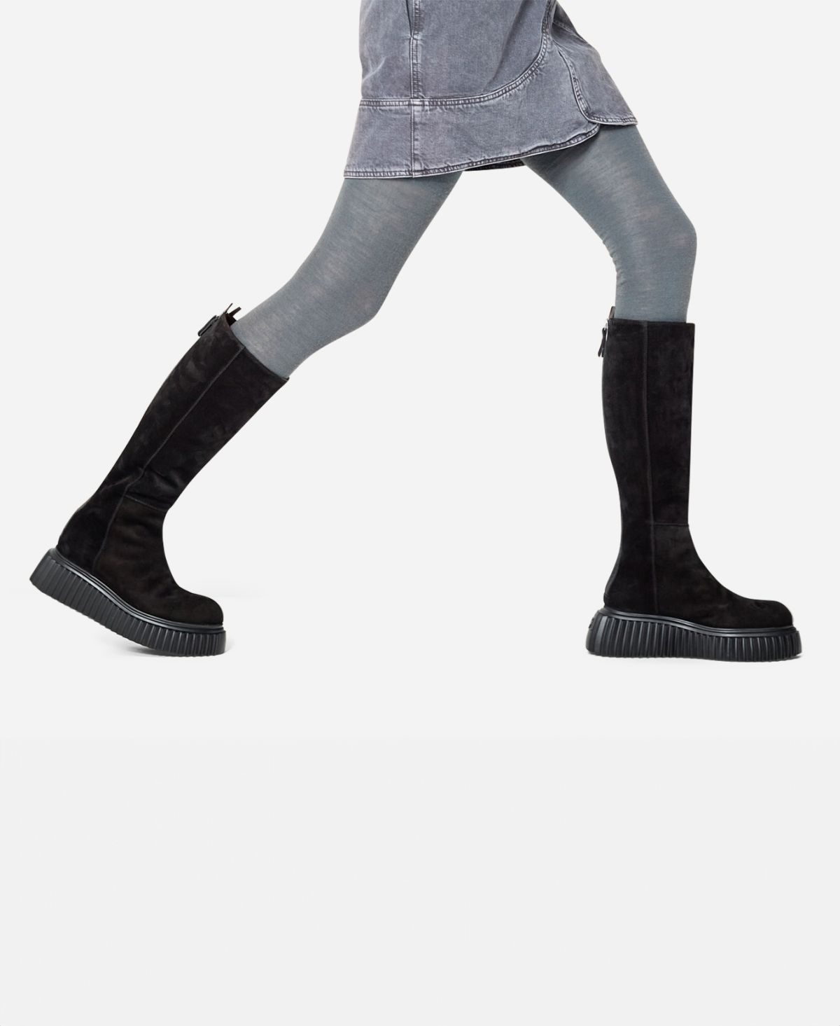 Agl Stivale in velour Nero MILAGROS BOOT Moda