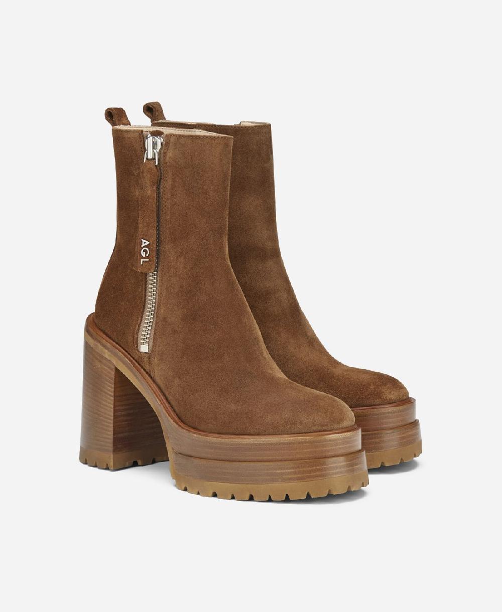 Agl Stivaletto in velour Cuoio Tora Acquista Ora