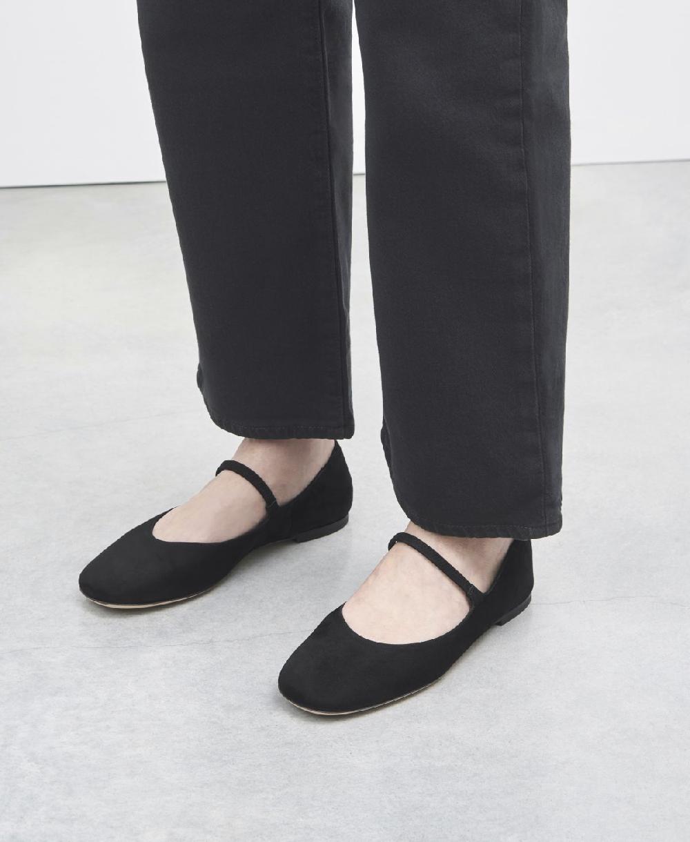 Agl Ballerina in velour Nero Iris Prezzo Ridotto
