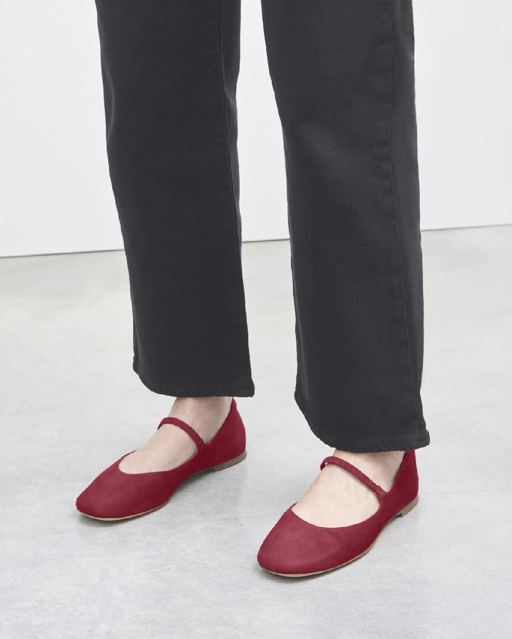 Agl Ballerina in velour Rosso Iris Offerta