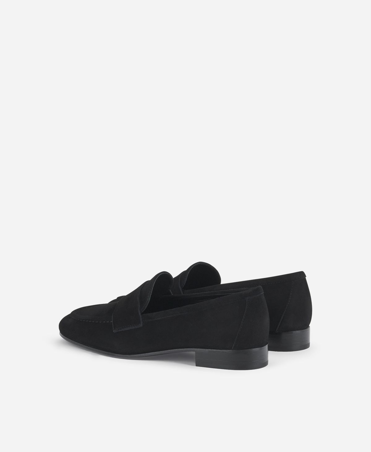 Agl Loafer in velour Nero Costanza Stitch Novità