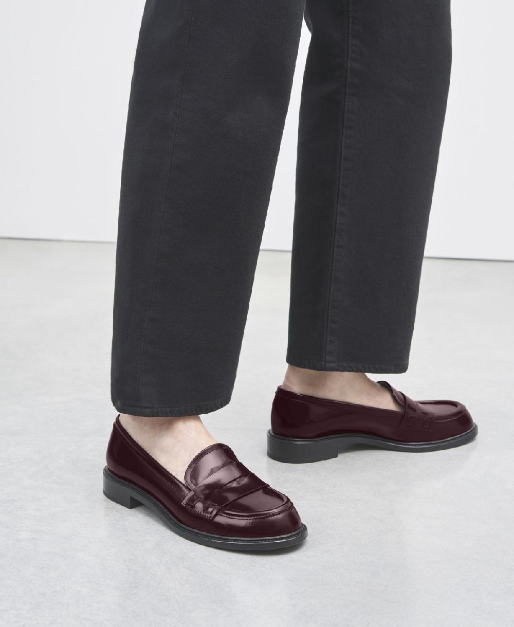 Agl Mocassino in pelle Bordeaux Olivia Outlet