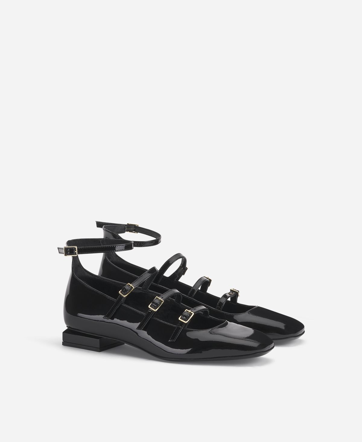 Agl Ballerina con cinturini Nero Angie L Straps Vendita Calda