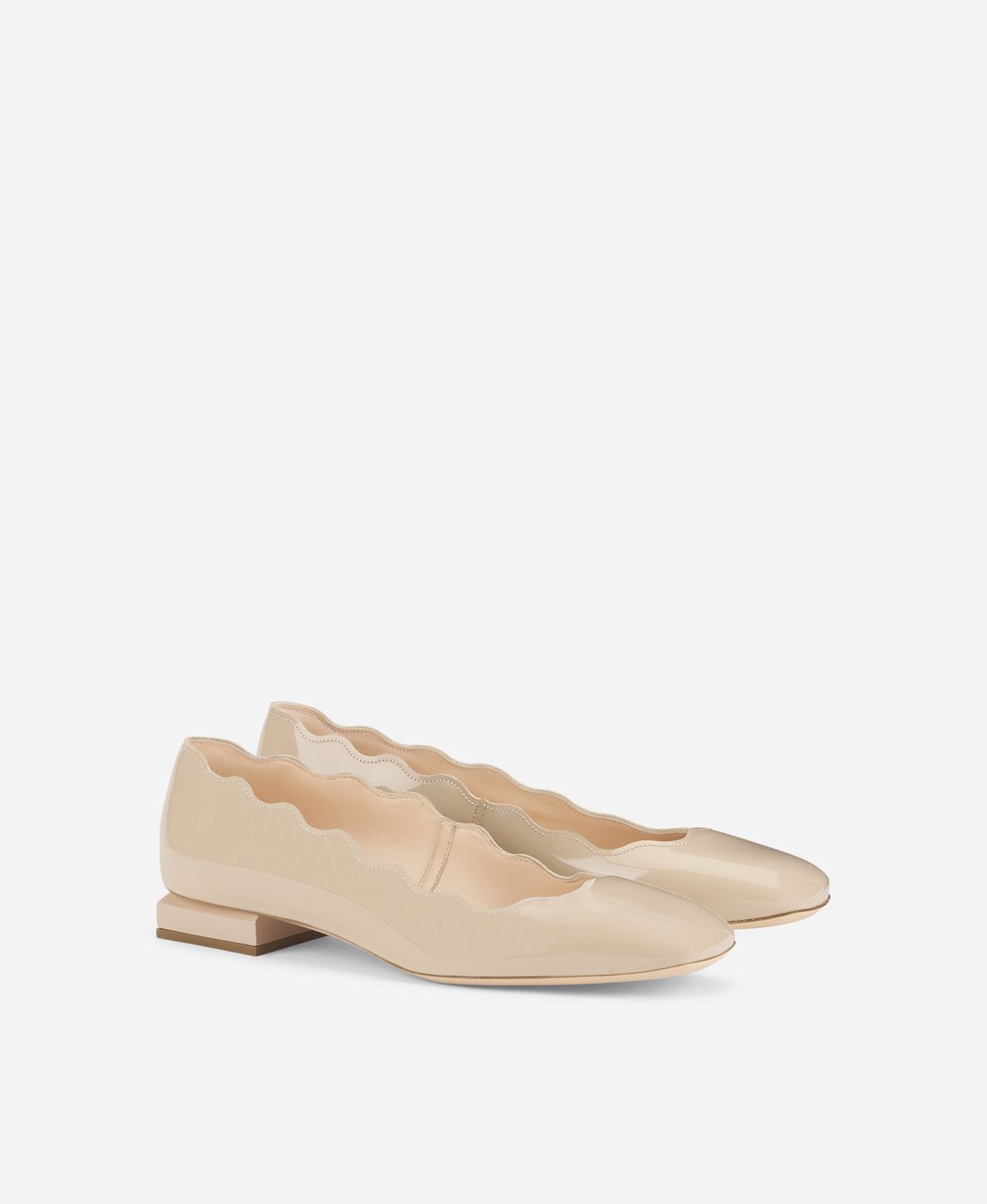 Agl Ballerina in vernice Beige Angie L Wave Vendite Flash