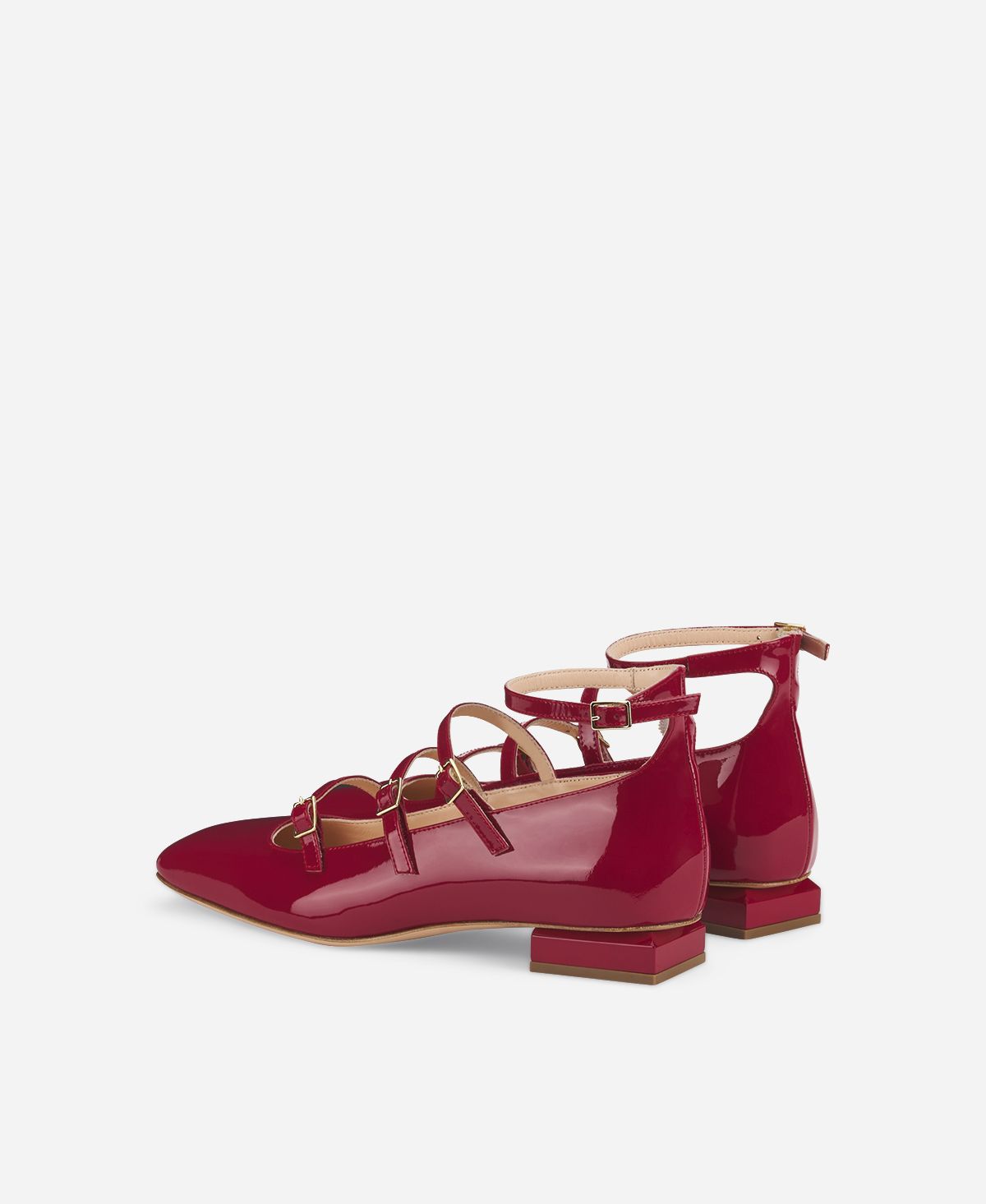 Agl Ballerina con cinturini Rosso Angie L Straps Negozio