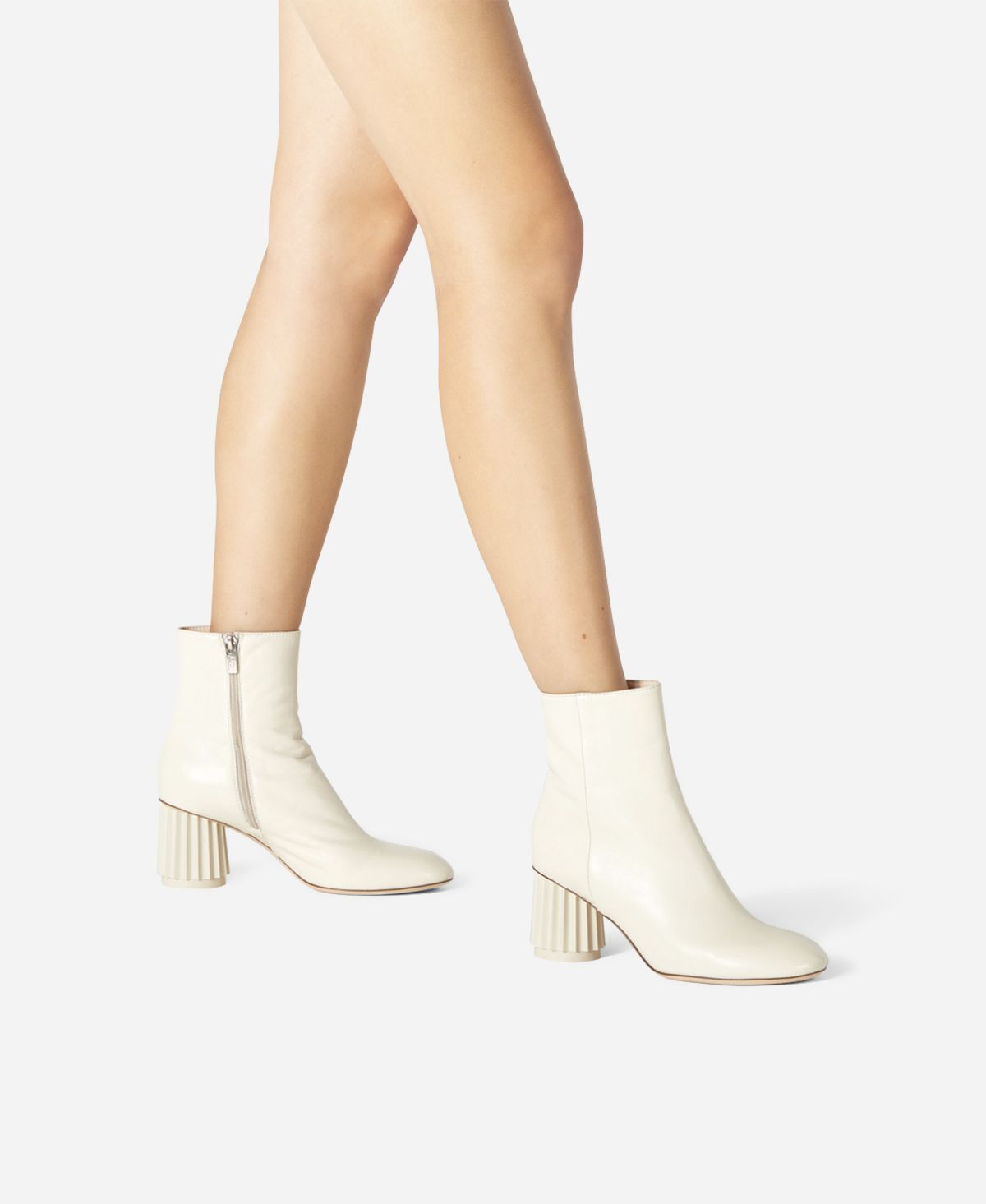 Agl Stivaletto con tacco design Crema Dorica M Bootie In Linea
