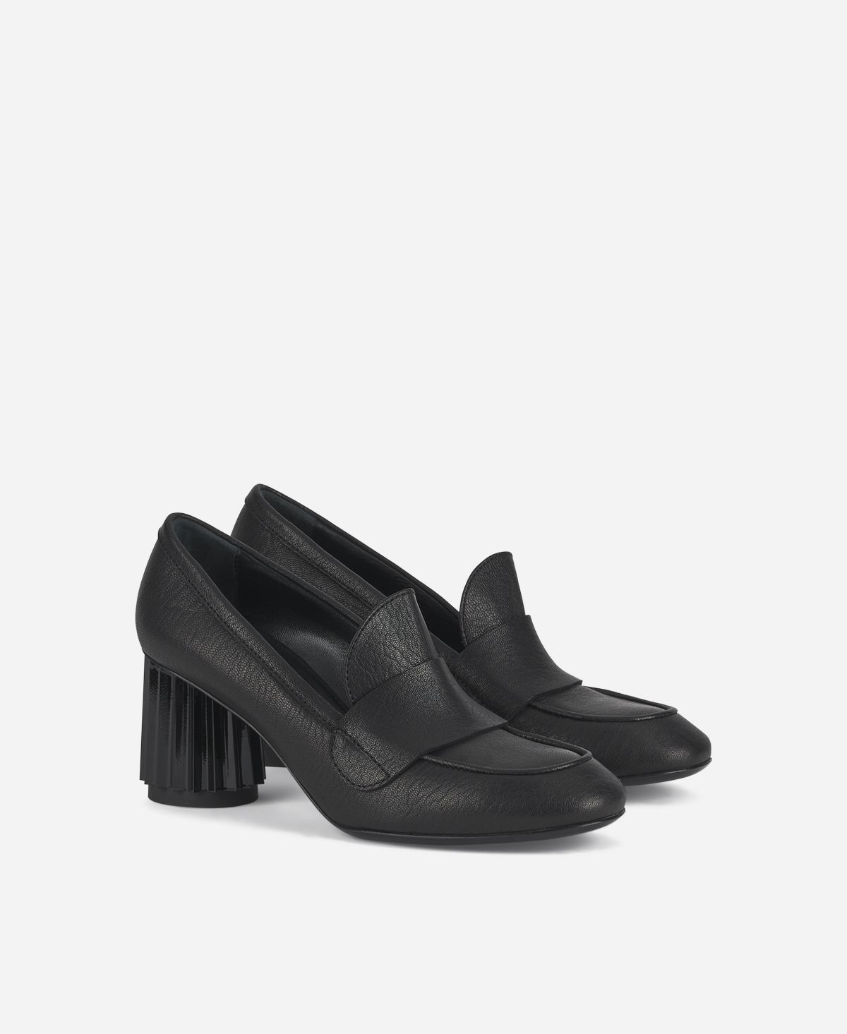 Agl Mocassino con tacco Nero Dorica M Moc Nuovo