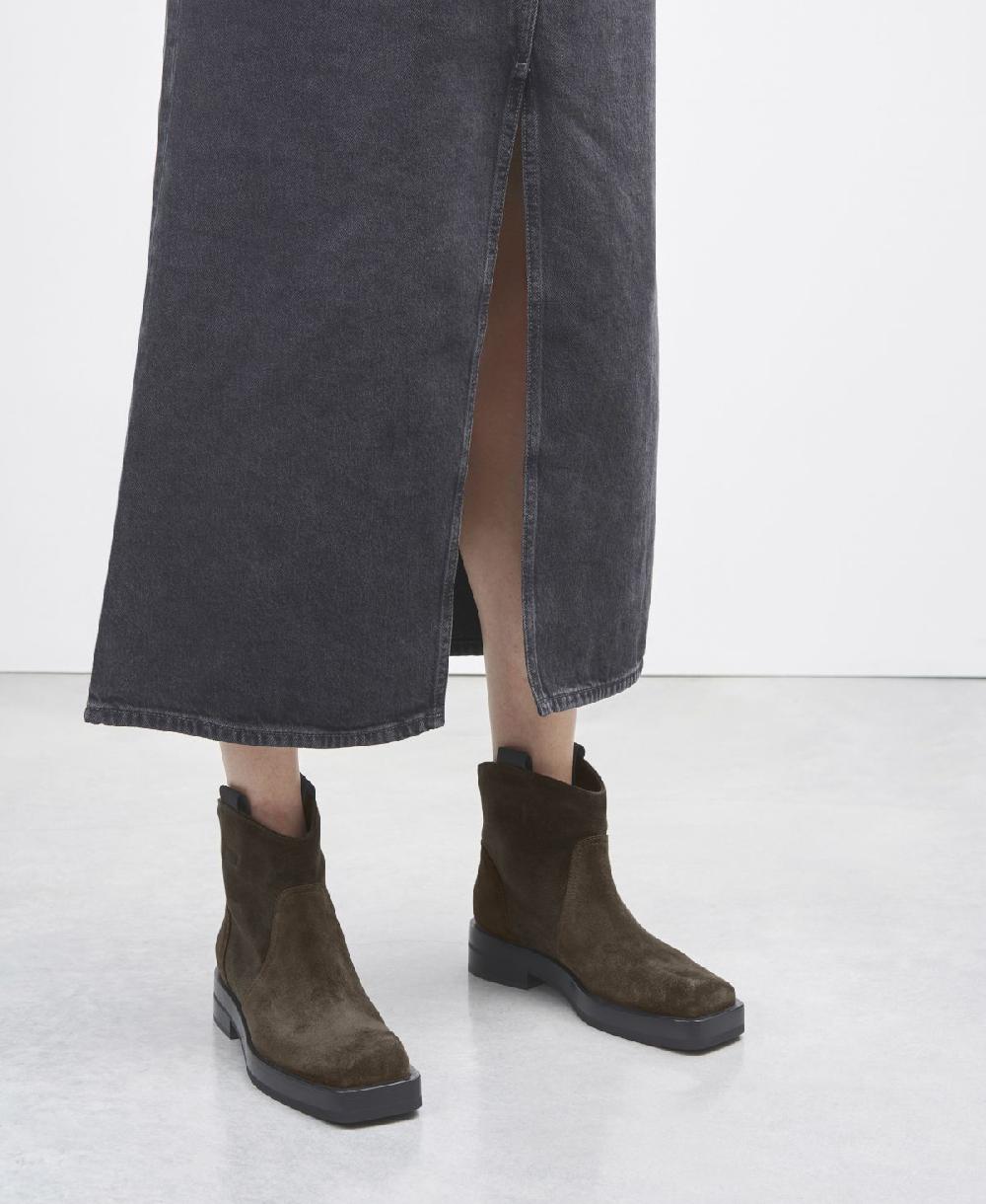 Agl Stivaletto texano Verde Rina Low Vendita