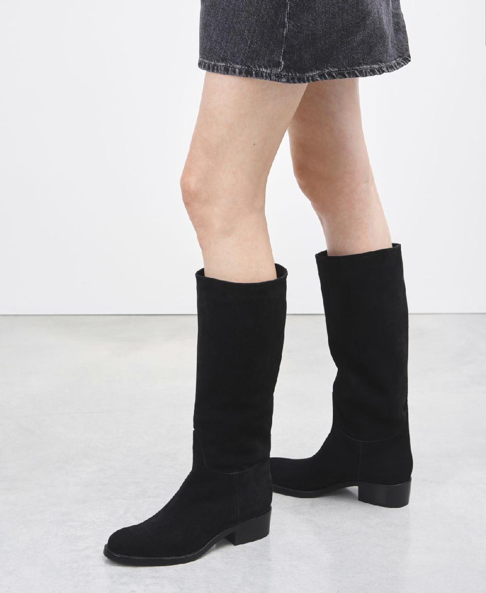 Agl Stivale in velour waterproof Nero Georgia Pezzi Unici