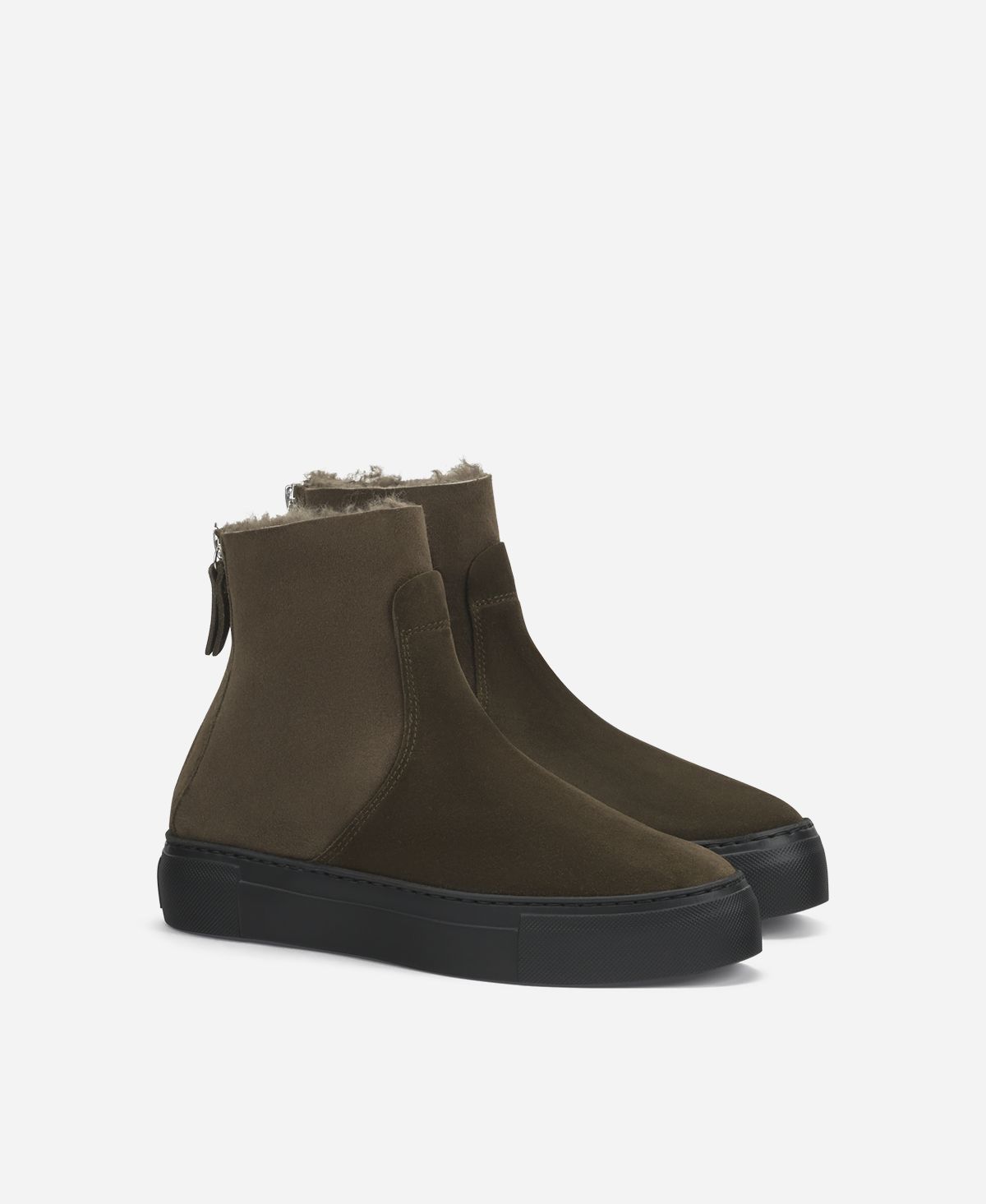 Agl Sneaker stivaletto in montone Brown Meghan Warm Acquista Ora